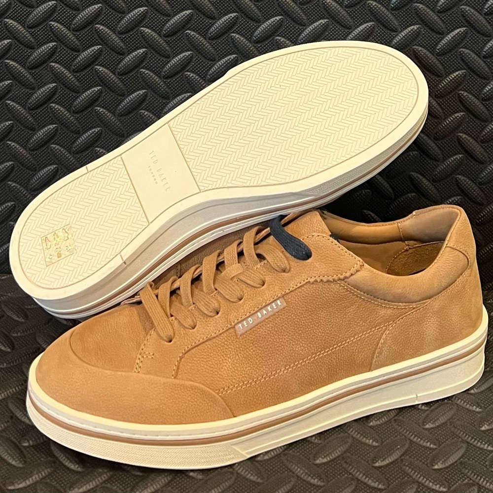 Ted Baker London Hampstead Sneakers Shoes Light Brown Mens Size 12‎